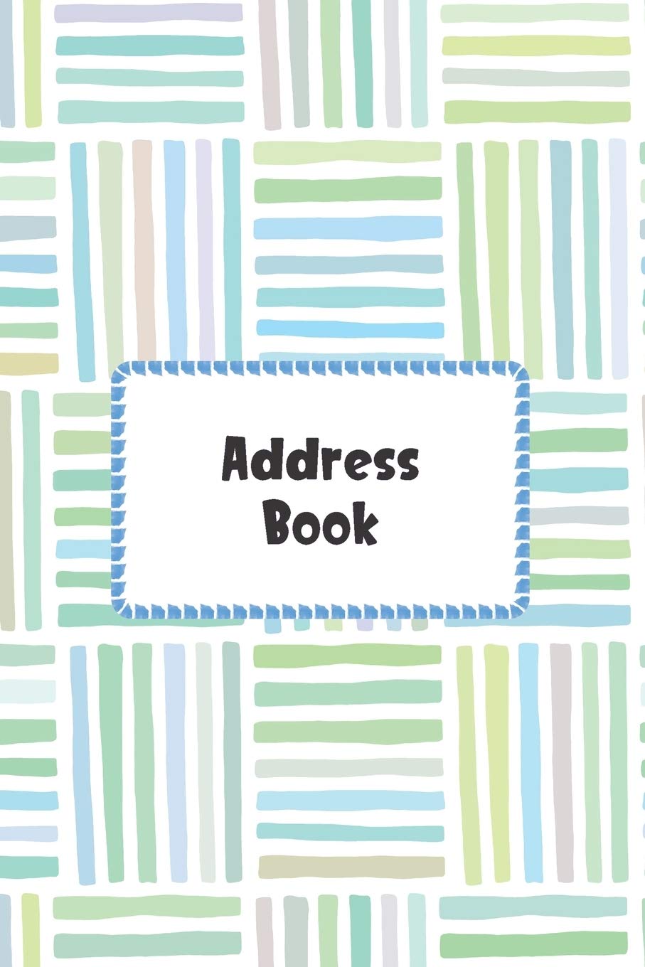 Address Book: Cute Abstract Green Squares Cover Address Book with Alphabetical Organizer, Names, Addresses, Birthday, Phone, Work, Email and Notes (Address Book 6x9, Band 1) Reference Books