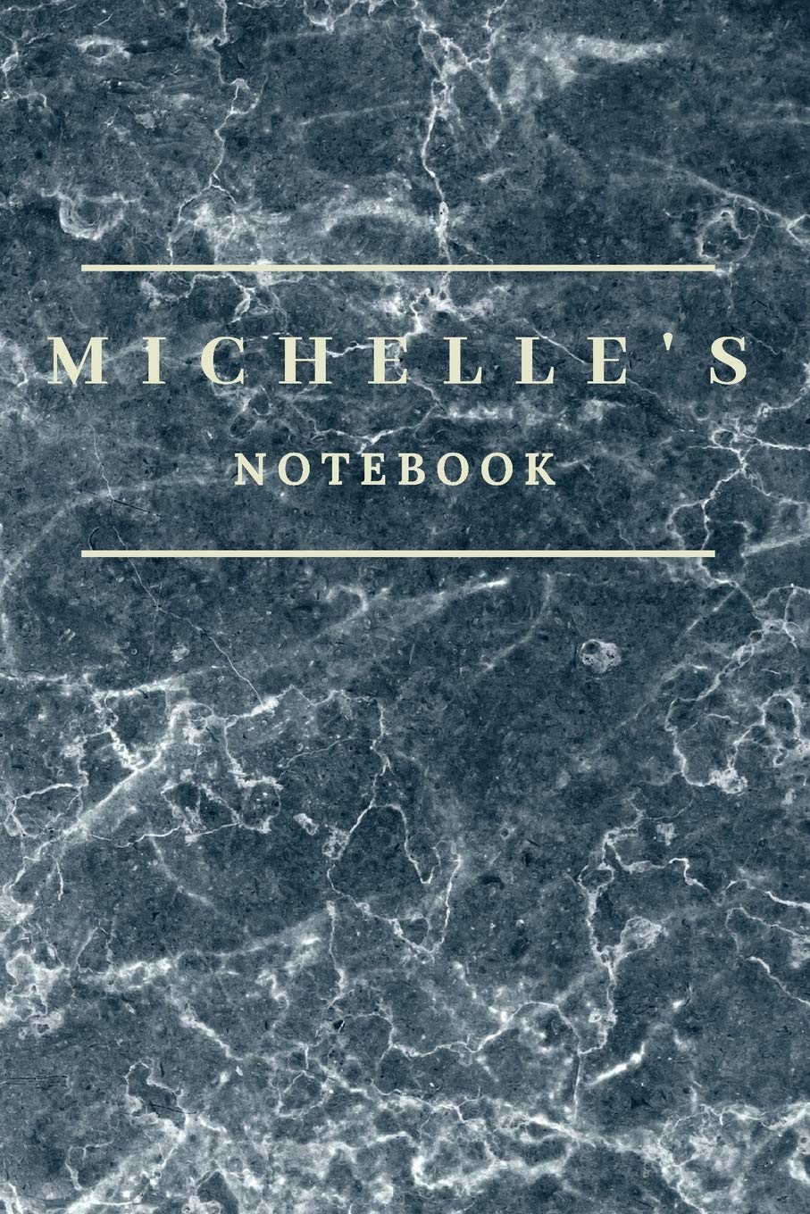 Michelle's Notebook: Personalised Custom notebook for Michelle: Beautiful marble effect notebook notepad jotter - makes a special personal gift and present for Michelle Travel
