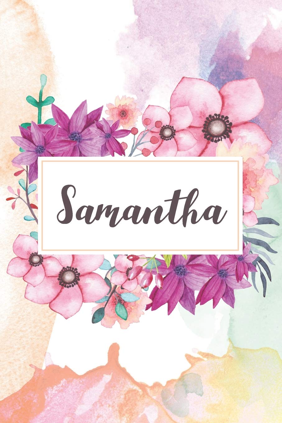 Samantha: Personalized Journal - beautiful floral notebook cover with 120 blank, lined pages. Essays & Short Stories