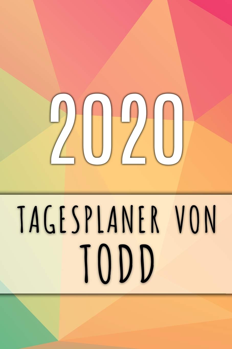 2020 Tagesplaner von Todd: Personalisierter Kalender für 2020 mit deinem Vornamen Books