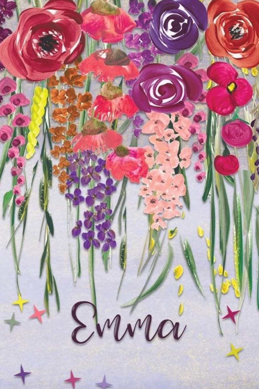 Emma: Personalized Lined Journal - Colorful Floral Waterfall (Customized Name Gifts) Business, Finance & Career