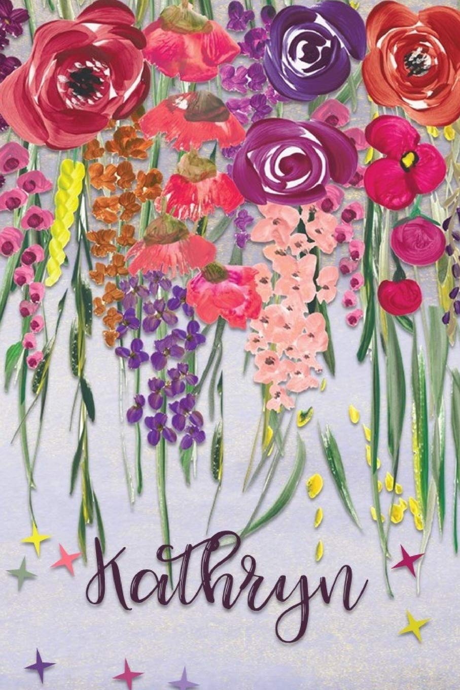 Kathryn: Personalized Lined Journal - Colorful Floral Waterfall (Customized Name Gifts) Business, Finance & Career