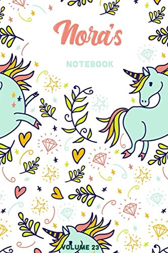 Nora's Notebook Volume 23: Lined Personalized and Customized College Ruled Name Notebook Journal for Men & Women & Boys & Girls book