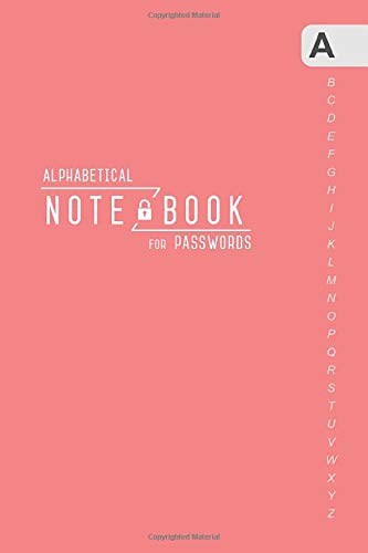 Notebook for Passwords: 4x6 Mini Internet Log Book Organizer with Alphabetical Tabs | Minimalist Design Baby Pink Computer Science
