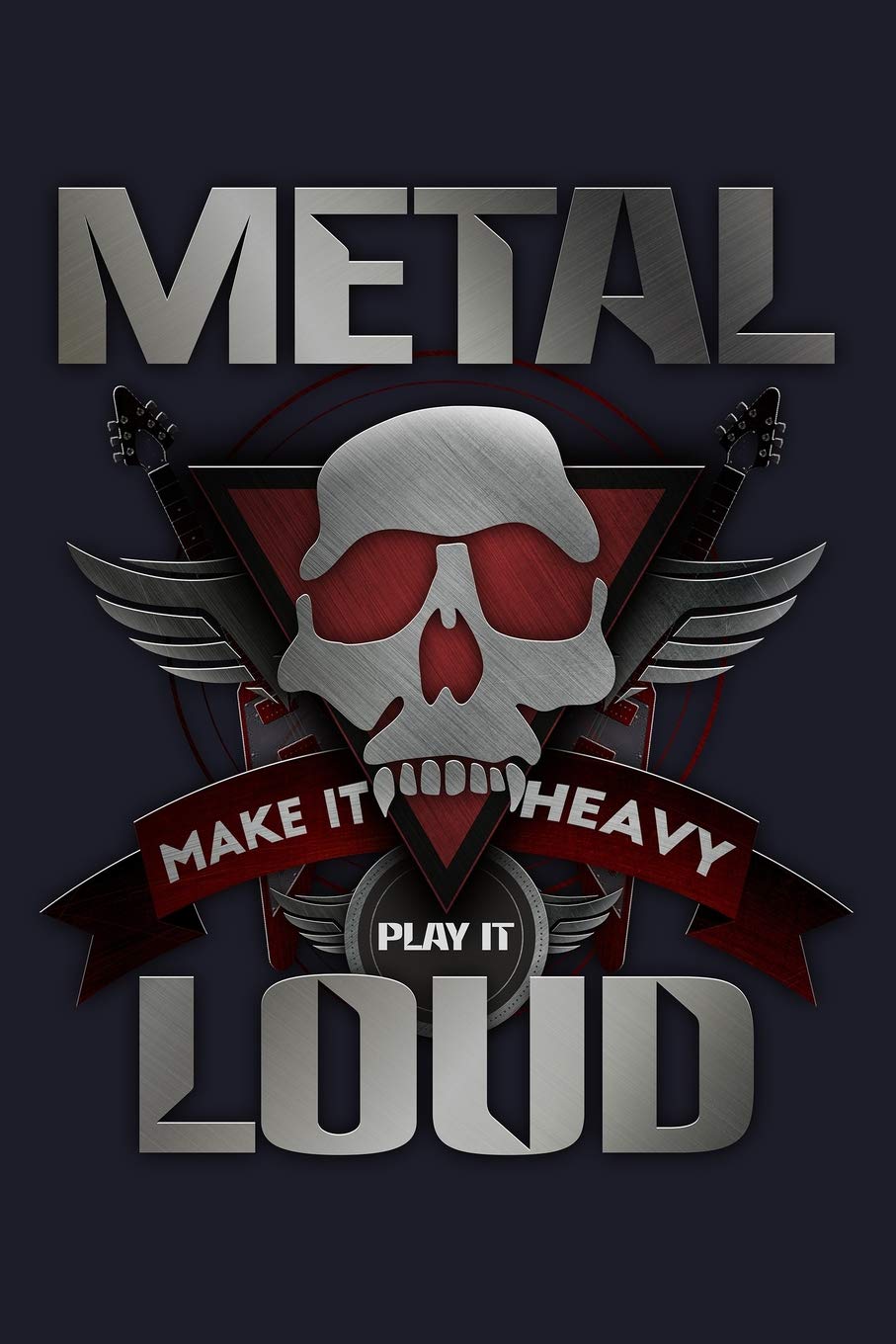 Metal Make It Heavy Play It Loud: Blank Paper Sketch Book - Artist Sketch Pad Journal for Sketching, Doodling, Drawing, Painting or Writing Business, Finance & Career