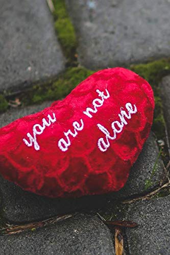 You are not alone: unruled notebook no lines, plain notebook unruled composition notebook, blank journal unlined (110 Pages, Blank, 6 x 9 inch) blank page notebook and daily notebooks Partnership & Love