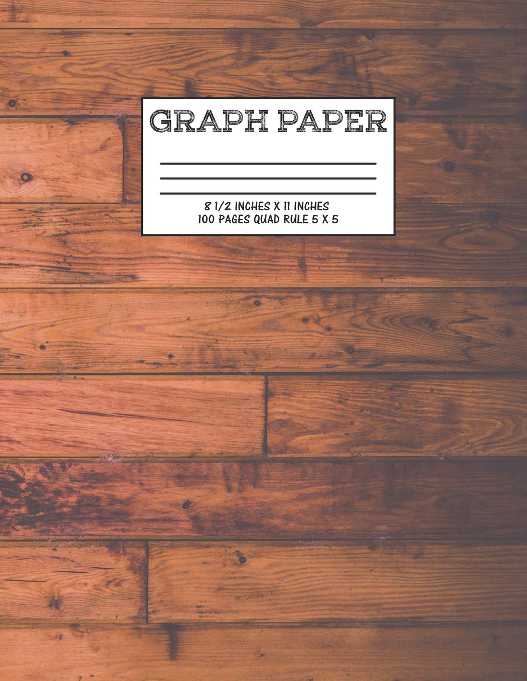 Graph Paper: Notebook Wood Wooden Cute Pattern Cover Graphing Paper Composition Book Cute Pattern Cover Graphing Paper Composition Book Learning & Reference