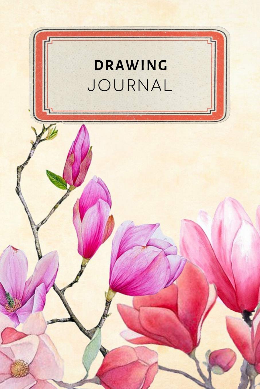Drawing Journal: Vintage Floral Dotted Grid Bullet Journal Notebook - 100 pages 6 x 9 inches Log Book (Cool Hobbies Series Volume 74, Band 74) Hobbies & Crafts