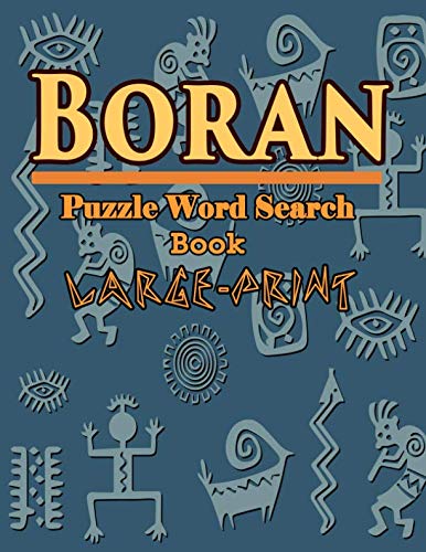 Boran Puzzle Word Search Book Large-Print: Bible Brain Games For Kids Leisure & Fun
