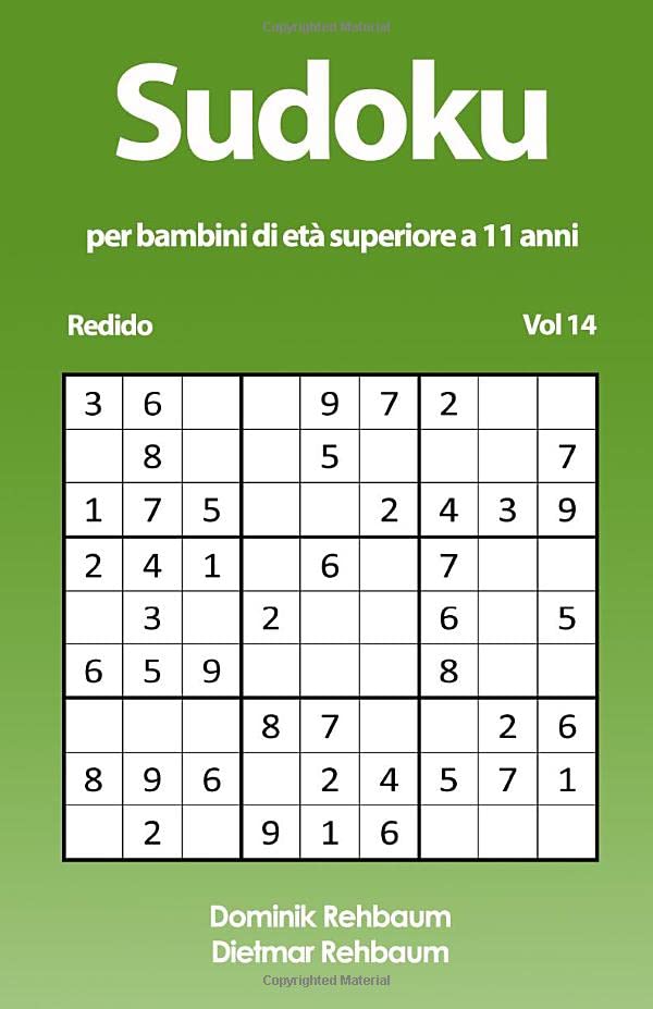 Redido Sudoku per bambini di età superiore a 11 anni | Vol 14 Leisure & Fun