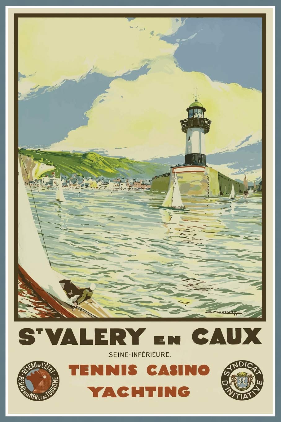 St. Valery en Caux, France Journal: Blank Notebook Diary Memoir Log Logue book