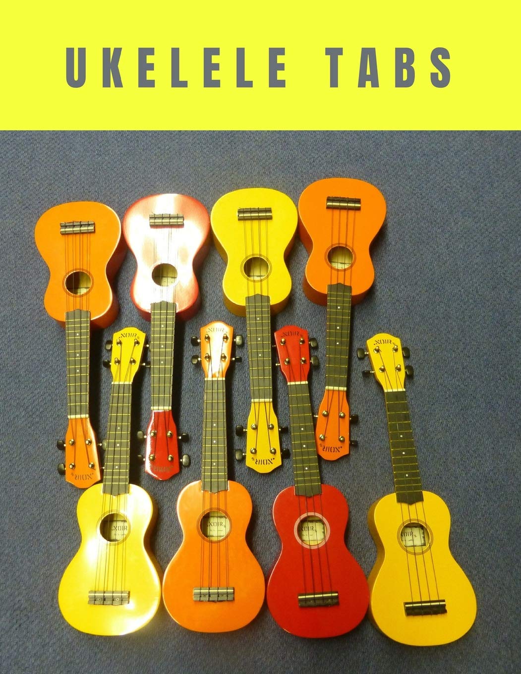 Ukelele Tabs: Blank ukelele tabs notebook with chord spaces Social Sciences