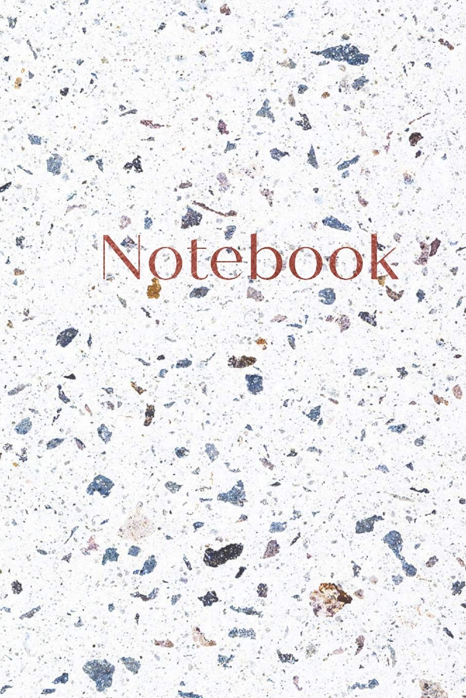 Notebook: Terrazzo and rose gold metallic jotter Homework Book Notepad Notebook Composition Jotter and Journal Diary Planner Gift Social Sciences
