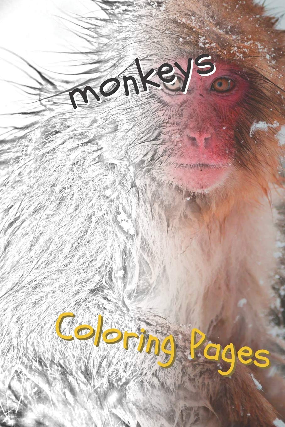 Monkeys Coloring Pages: Beautiful coloring pages for adults relaxation book