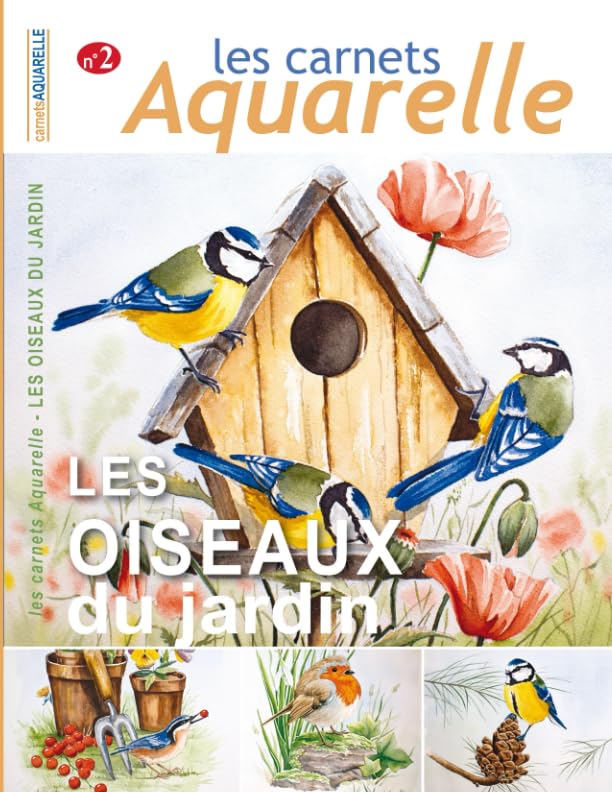 Les carnets aquarelle n°2: Peindre les oiseaux du jardin à l'aquarelle book
