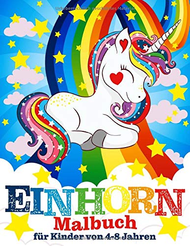 Einhorn-Malbuch für Kinder von 4-8 Jahren book