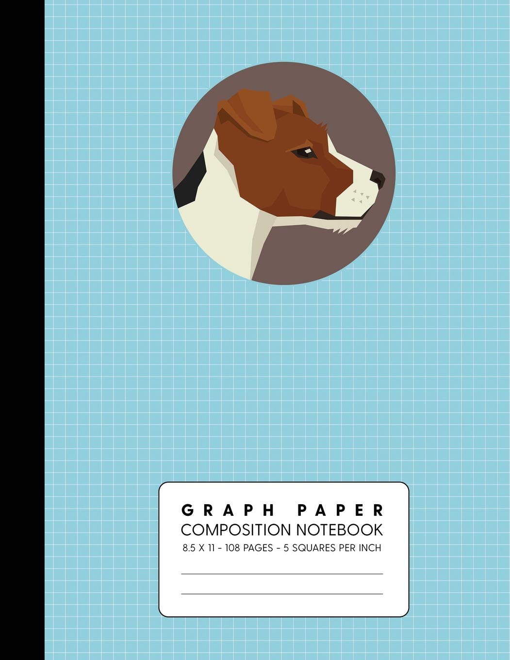 Graph Paper Composition Notebook: Jack Russell Terrier - Quad Ruled 5 Squares Per Inch for Math & Science book