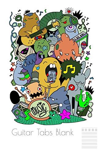 Guitar Tabs Blank: Abstract Blank guitar Tab journal book 120 page 6" x 9" Arts & Music