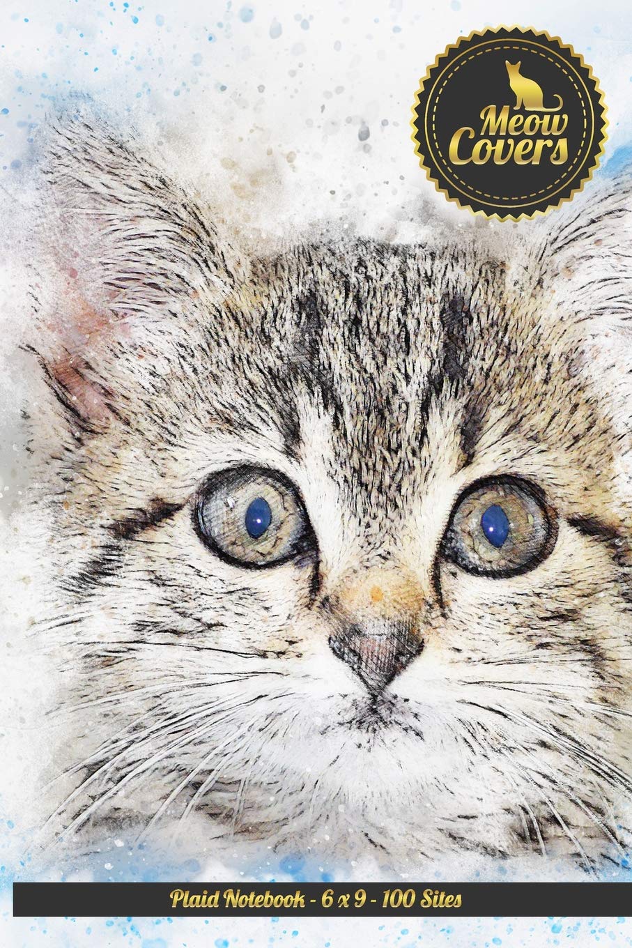 Meow Covers Plaid Notebook - 6 x 9 - 100 Sites: Composition Notebook, Journal, Diary for School, Students, for Cat Lovers book