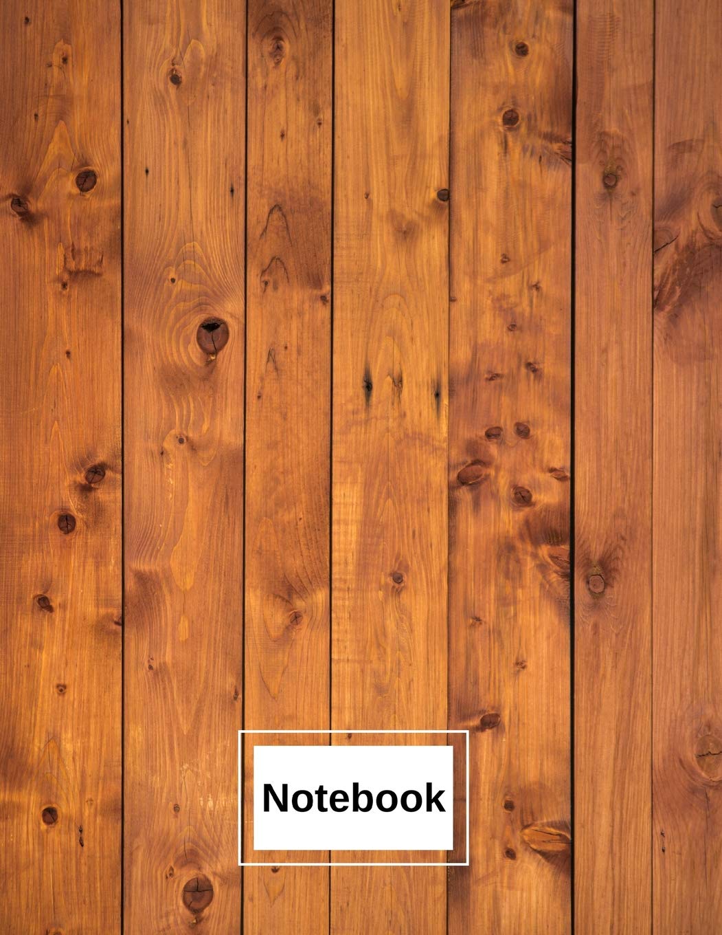 Notebook: Wood Boards Fence Low Vision Notebook 100 Pages (50 Sheets) - 1/2 Inch Wide Rule - Thick Bold Dark Lines on Bright White Paper – 8.5” x 11” ... Seniors, Elderly) Glossy Paperback Cover book