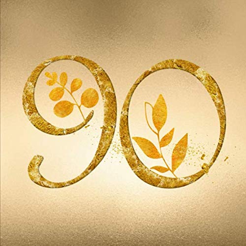 90: 90th Birthday Guest Book - Black and Gold Sign in Book for Men and Women Turning Ninety - Nintieth Bday Party Supplies - Lines for Message, Name and Address (112 Pages) Hobbies & Crafts