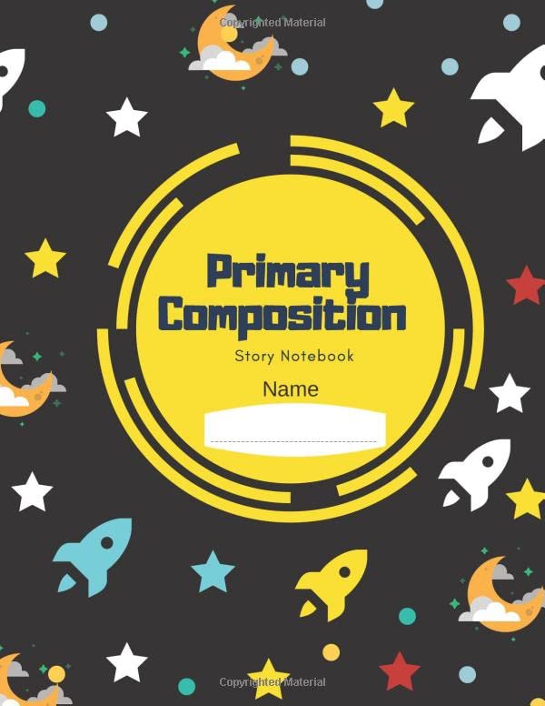 Primary Composition Story Notebook: Wide Ruled Paper, creative writing tablet 11.5x8.5in 100 pages Non-fiction