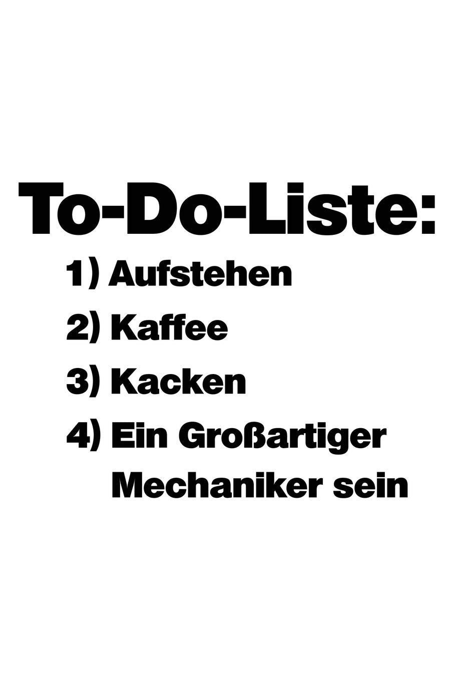 To-Do: Großartiger Mechaniker sein: Notizbuch / Notizheft für Mechaniker KFZ-Mechatroniker-in Schrauber-in A5 (6x9in) dotted Punktraster book