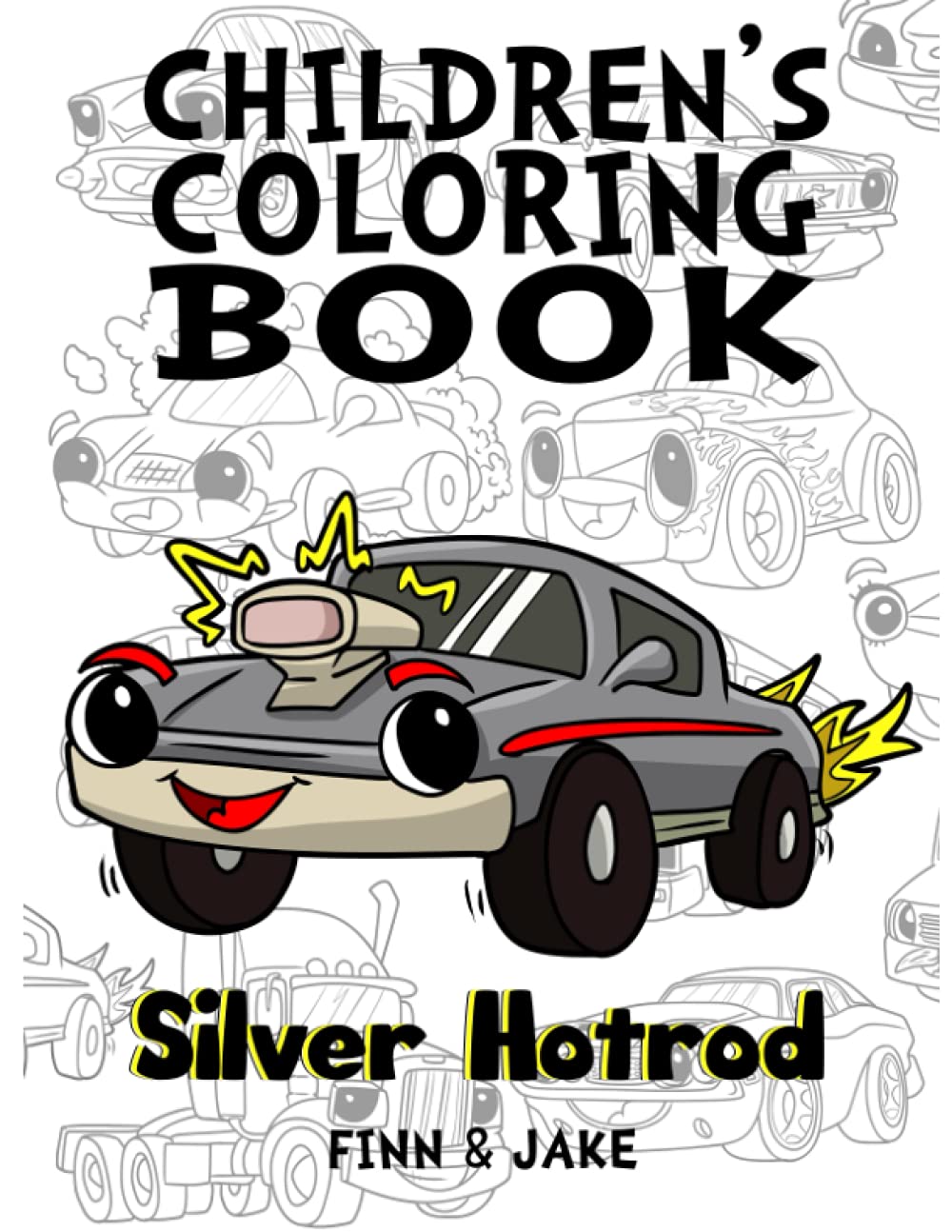 Children's Coloring Book, Silver Hotrod: Award winning child authors, Finn and Jake Hobbies & Crafts