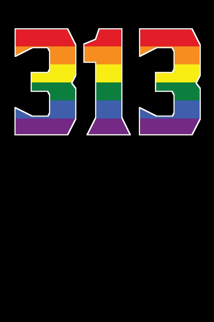 313: 6x9 blank notebook for proud members of the Detroit MI LGBT community book