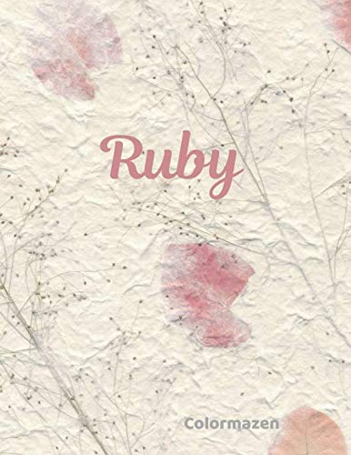 Ruby: Pink Petal Personalised Notebook (Large) (Pink Petal Personalised Notebooks, Band 11) Media & Communication