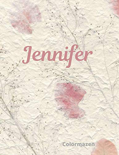 Jennifer: Pink Petal Personalised Notebook (Large) (Pink Petal Personalised Notebooks, Band 17) Media & Communication