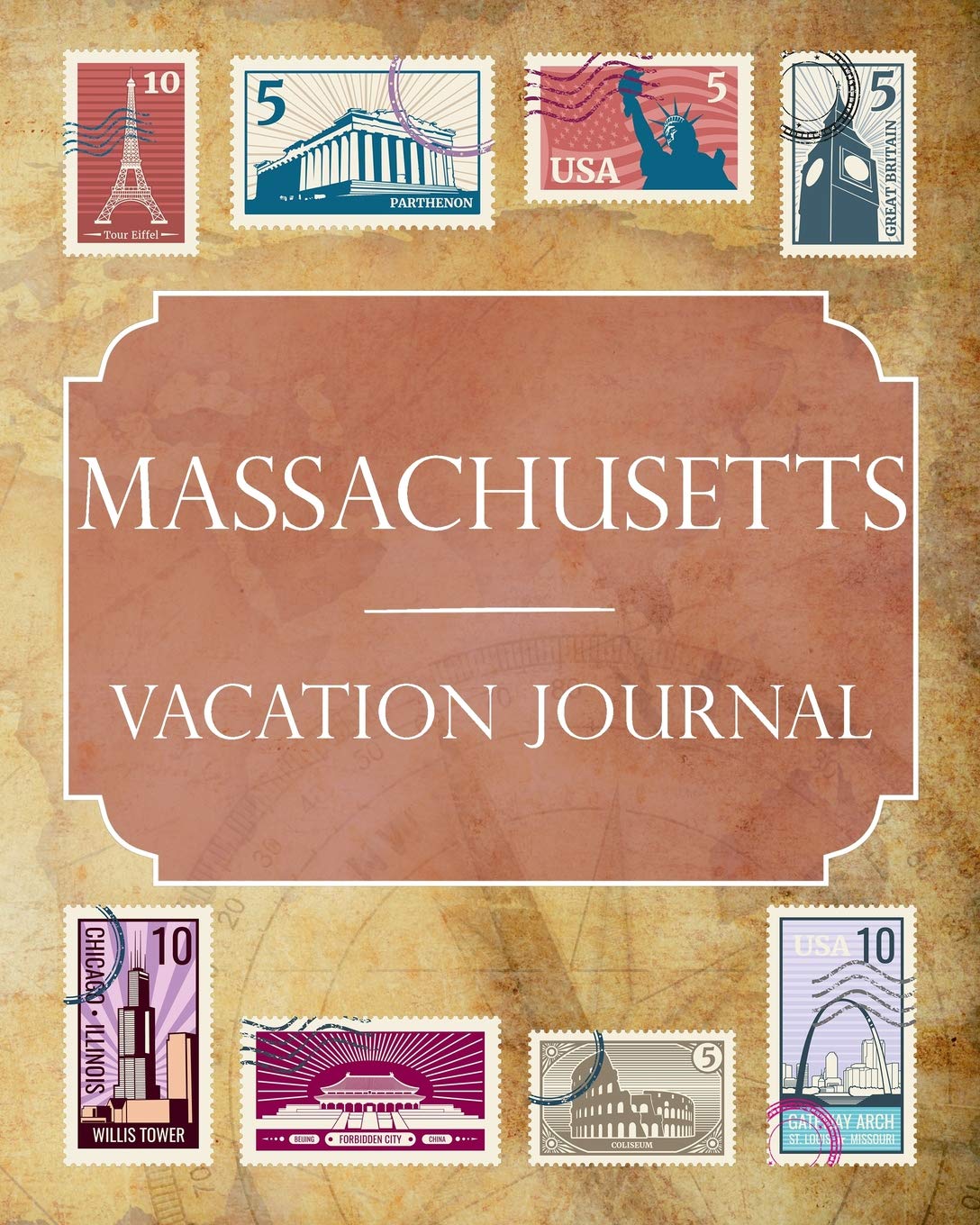 Massachusetts Vacation Journal: Blank Lined Massachusetts Travel Journal/Notebook/Diary Gift Idea for People Who Love to Travel Leisure, Home & Garden