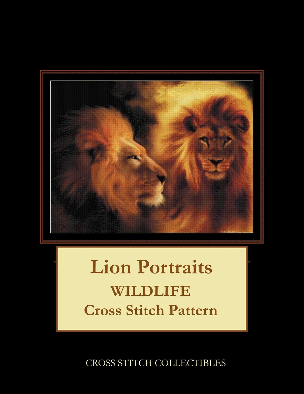 Lion Portraits: Wildlife Cross Stitch Pattern Hobbies & Crafts