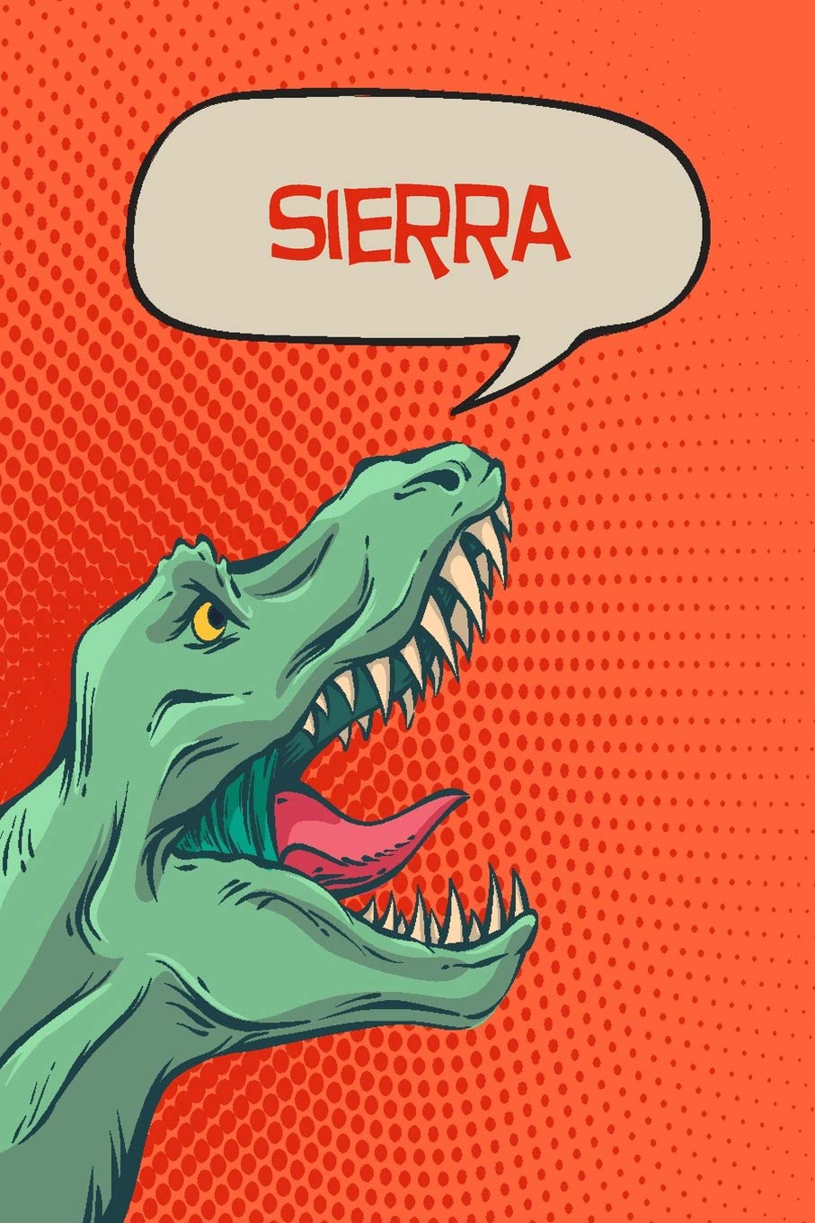 Sierra: dinosaur Tyrannosaurus Blank Comic Book Notebook Journal book 120 pages 6"x9" Essays & Short Stories