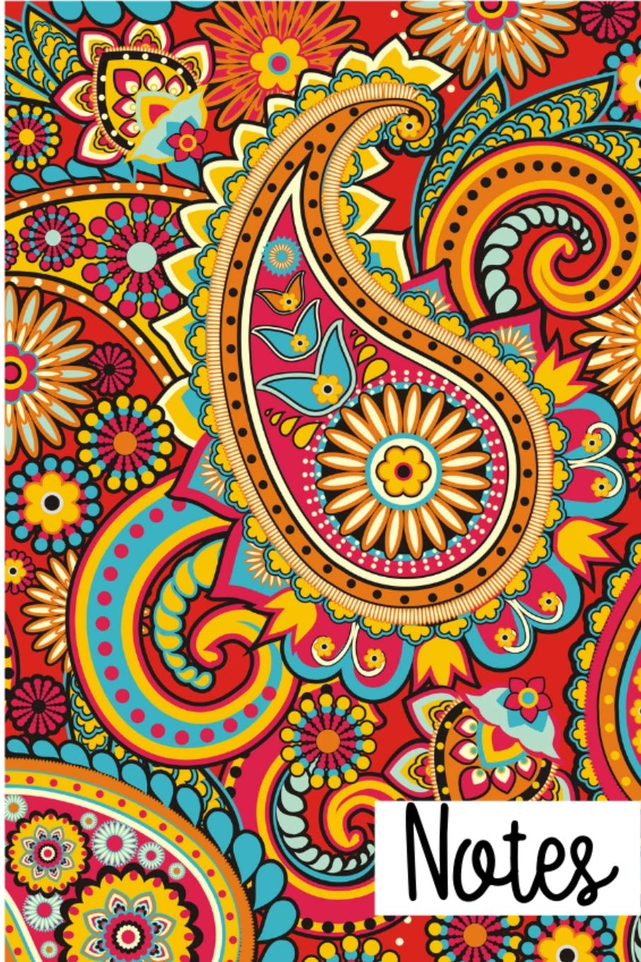 Notes: Pink Colorful Paisley Pattern Lined Journal for Writing, Journaling, Diaries, Prayer Journal, Gratitude Notebook (Vol 1) Social Sciences