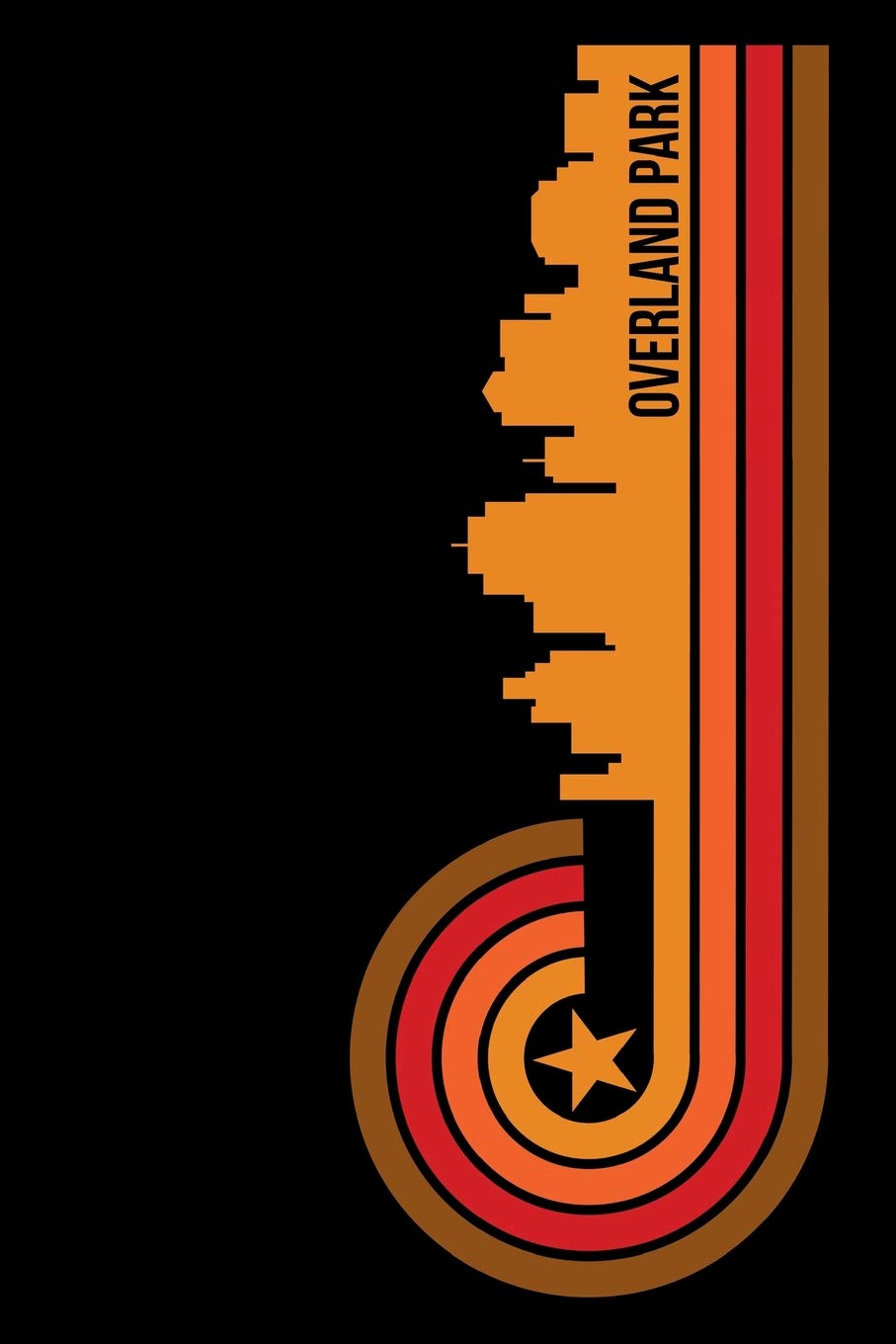 Overland Park: 6x9 College Ruled Notebook To Write In with Skyline of Overland Park, Kansas book