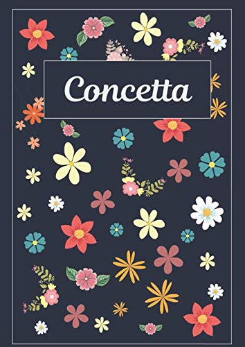 Concetta: Taccuino | Diario | Sketchbook | 120 pagine | A4 | Bianco | Idee regalo Hobbies & Crafts