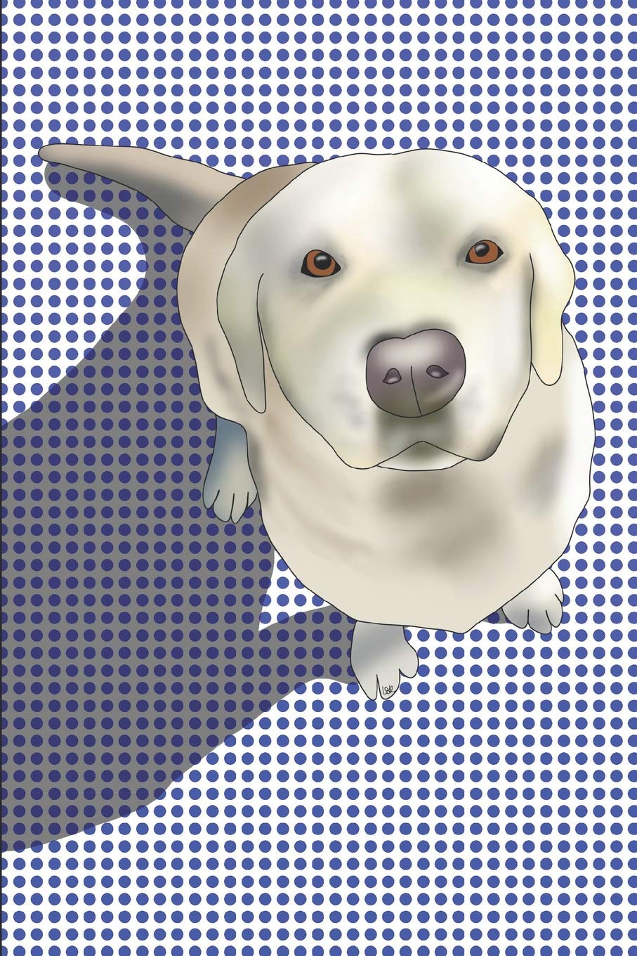 Dot Grid Notebook - Yellow Labrador: A funky RuffRetro Dog Breed journal (purple) with 150 dotted pages book