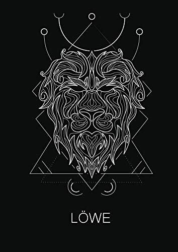 Löwe: 120 seitiges kariertes Softcover Sternzeichen Notizbuch im A4 Format | Notizbuch - Tagebuch - Journal - Schulheft - Collegeblock Religion & Esotericism
