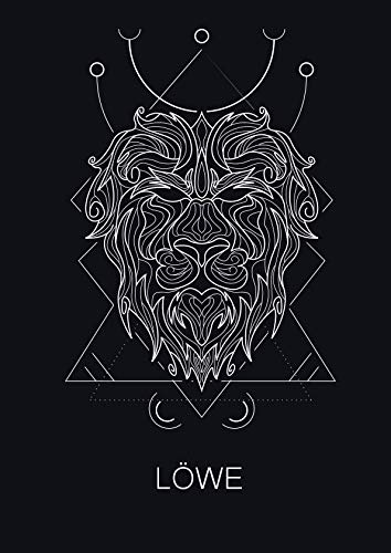 Löwe: 120 seitiges liniertes Softcover Sternzeichen Notizbuch im A4 Format | Notizbuch - Tagebuch - Journal - Schulheft - Collegeblock Religion & Esotericism