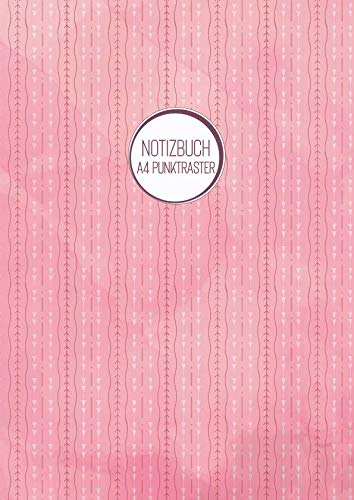 Notizbuch A4 Punktraster: Softcover Matt Skandinavisches Muster Rosa Business, Finance & Career