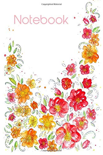 Notebook: Floral Dot Grid Journal for women girls teens Garden & Plants