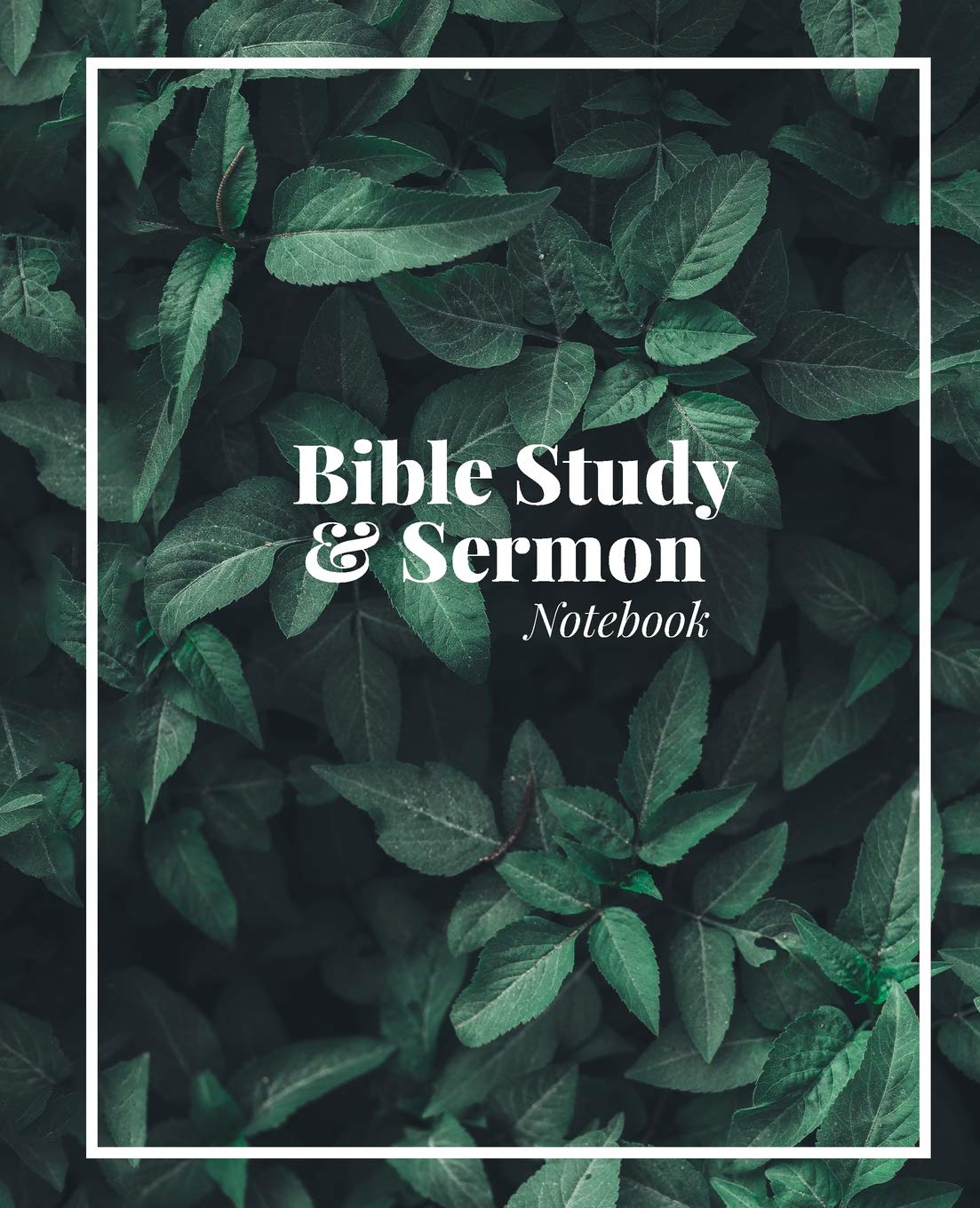 Product Image: Bible Study and Sermon Notebook: Green Leaf Cover