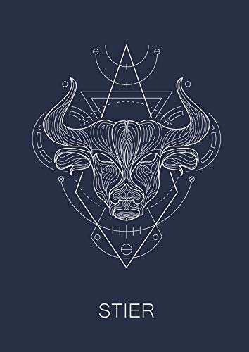 Stier: 120 seitiges kariertes Softcover Sternzeichen Notizbuch im A4 Format | Notizbuch - Tagebuch - Journal - Schulheft - Collegeblock Religion & Esotericism