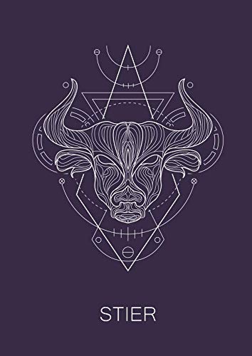 Stier: 120 seitiges kariertes Softcover Sternzeichen Notizbuch im A4 Format | Notizbuch - Tagebuch - Journal - Schulheft - Collegeblock Religion & Esotericism