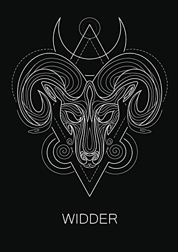 Widder: 120 seitiges kariertes Softcover Sternzeichen Notizbuch im A4 Format | Notizbuch - Tagebuch - Journal - Schulheft - Collegeblock Religion & Esotericism