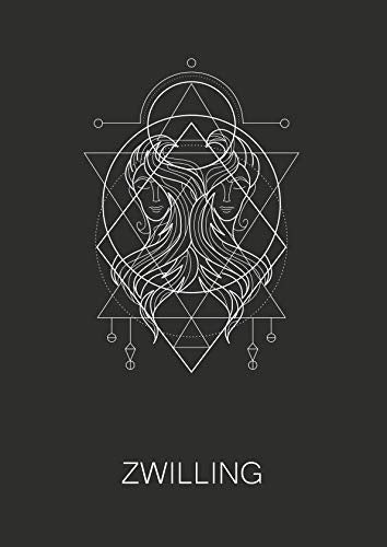 Zwilling: 120 seitiges kariertes Softcover Sternzeichen Notizbuch im A4 Format | Notizbuch - Tagebuch - Journal - Schulheft - Collegeblock Religion & Esotericism