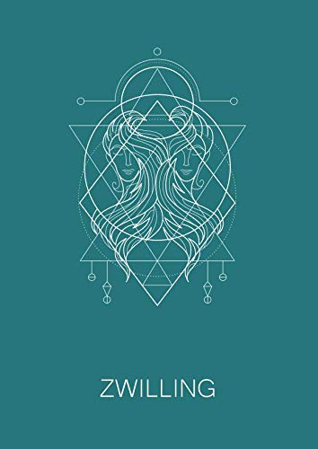 Zwilling: 120 seitiges kariertes Softcover Sternzeichen Notizbuch im A4 Format | Notizbuch - Tagebuch - Journal - Schulheft - Collegeblock Religion & Esotericism