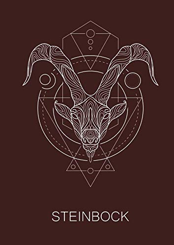Steinbock: 120 seitiges kariertes Softcover Sternzeichen Notizbuch im A4 Format | Notizbuch - Tagebuch - Journal - Schulheft - Collegeblock Religion & Esotericism