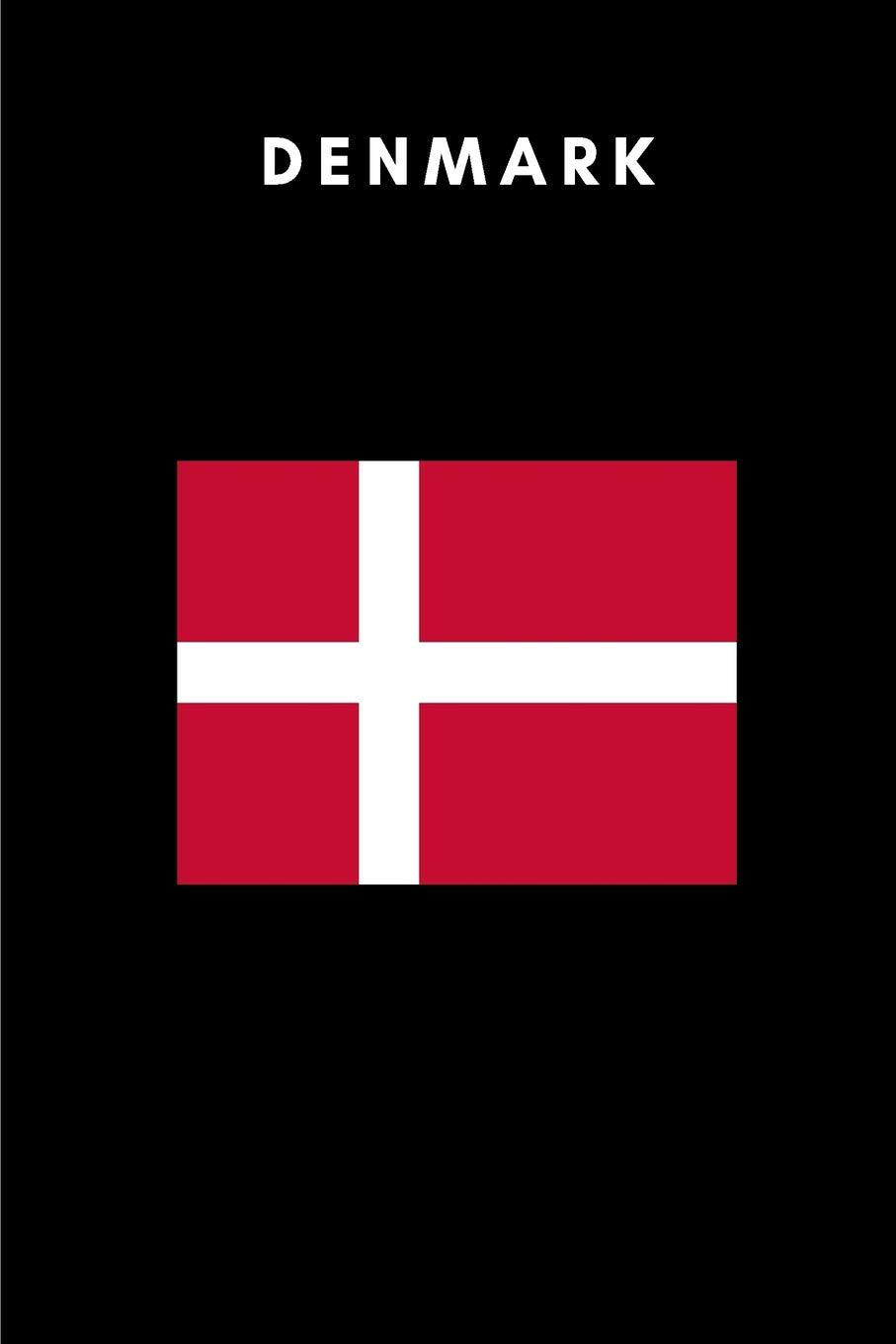 Denmark: Country Flag A5 Notebook (6 x 9 in) to write in with 120 pages White Paper Journal / Planner / Notepad Leisure, Home & Garden